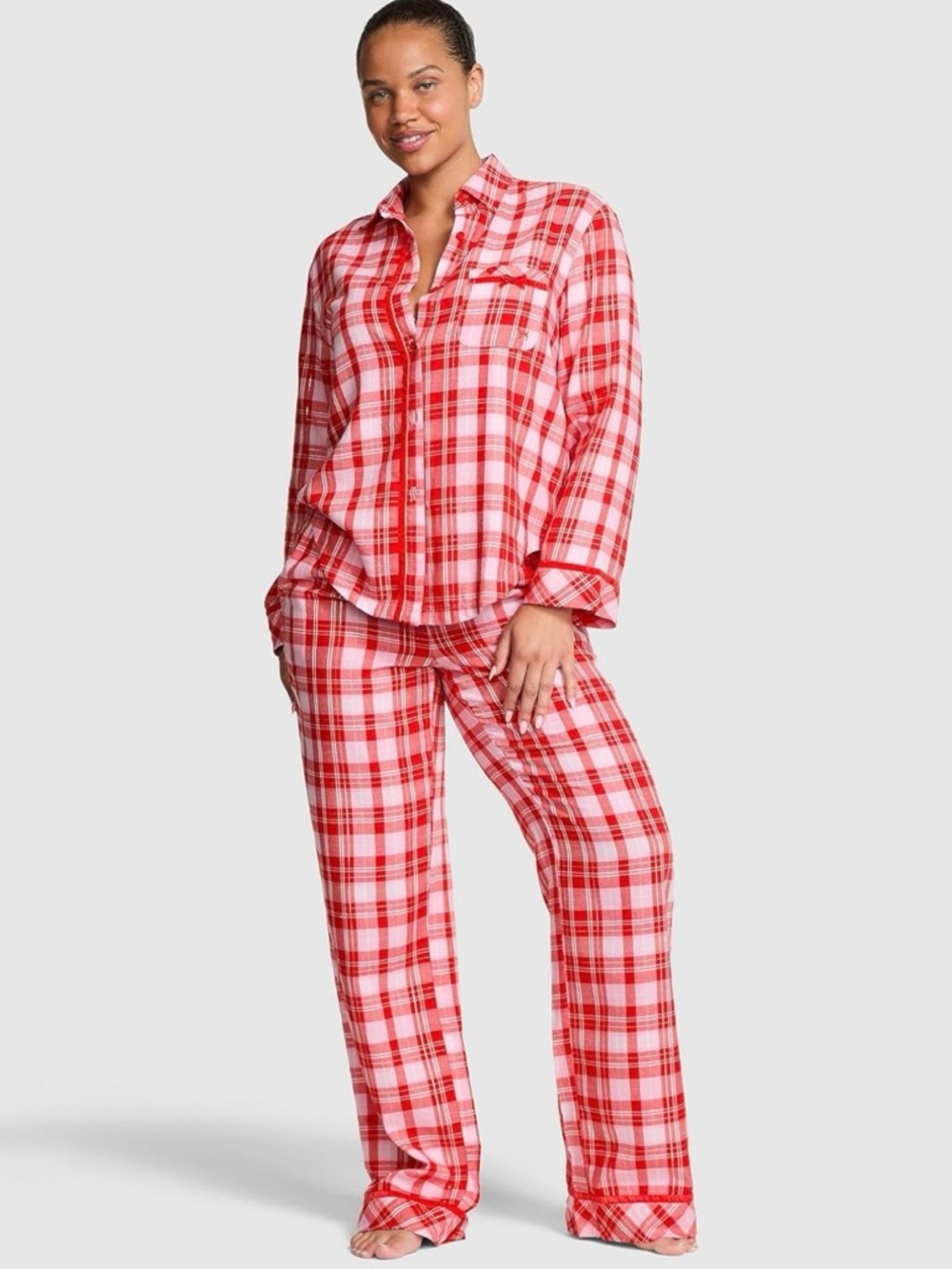 NWT ❤️Victorias Secret Pink Long Pajama set - Small